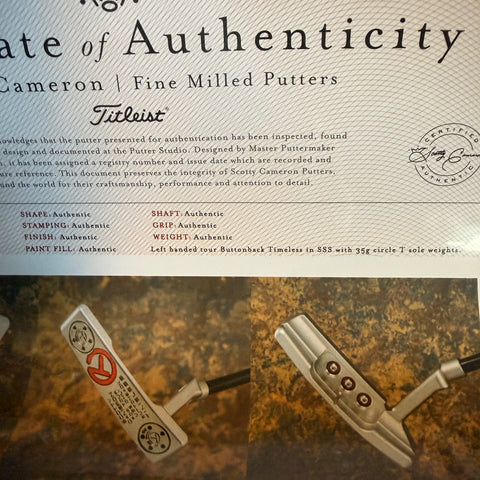 LH Buttonback - black shaft