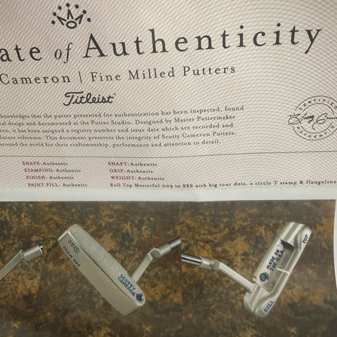 Right handed Scotty Cameron roll top 009 circle T putter